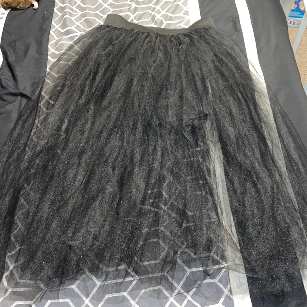 Black Tulle & tight fitted Skirt